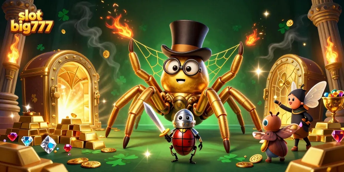 Experience excitement with slot big777 in this dynamic casino scene filled with vibrant treasure.