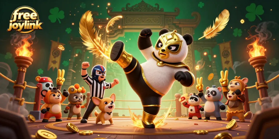 Engage with free credit no deposit joylink at dynamic gambling events featuring a panda wrestler!
