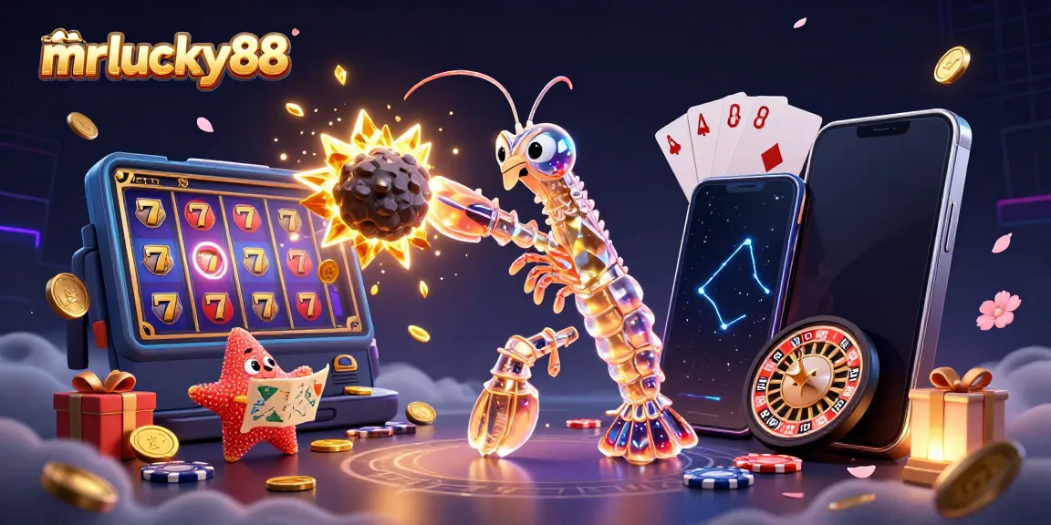 Experience gaming thrills with mrlucky88 as a galactic samurai triumphs in a vibrant casino universe.
