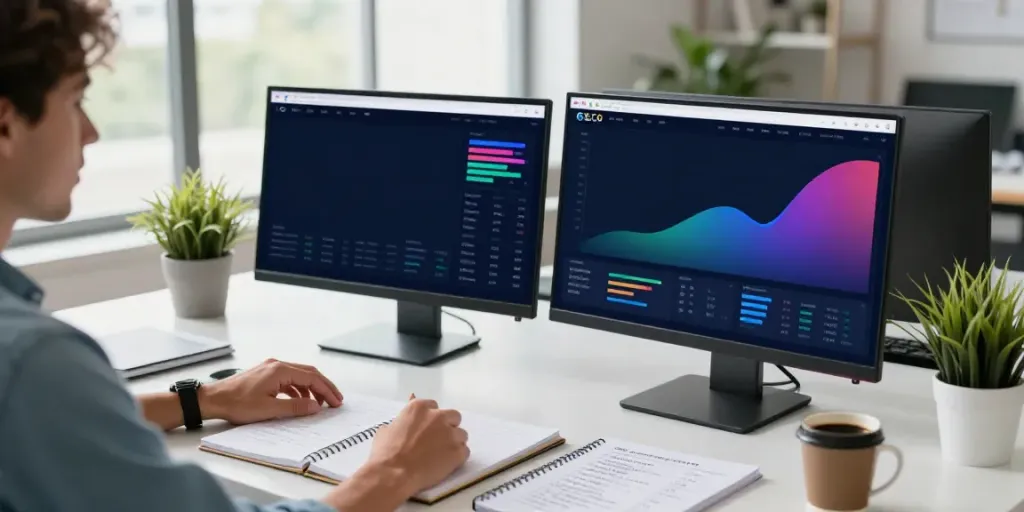 Analyzing SEO performance metrics for rokok88 in a professional workspace.