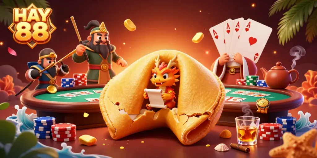 Players engage in immersive gaming action at HAY 88 casino, highlighted by vibrant 3D animation.