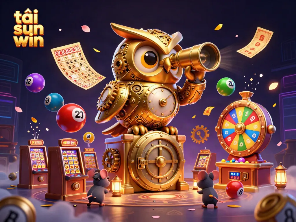 Experience the excitement of tải sun win with dynamic games and vibrant casino elements in a magical scene.
