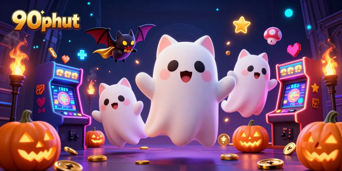 Experience thrilling gameplay at 90phut's casino with ghostly charm and vibrant action.