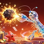 Win big with o8 in this vibrant casino-themed underwater adventure illustration.