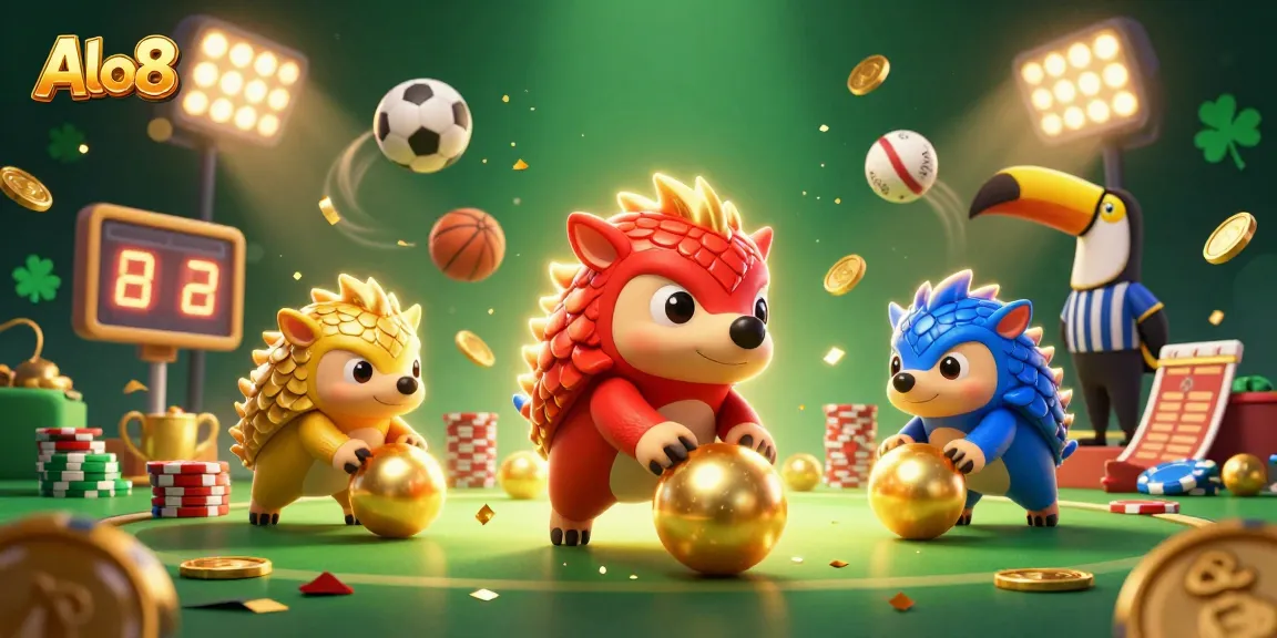 Alo8 offers a unique gambling experience with playful pangolin characters and dynamic game elements.