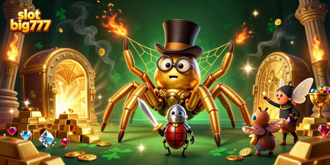 Experience excitement with slot big777 in this dynamic casino scene filled with vibrant treasure.