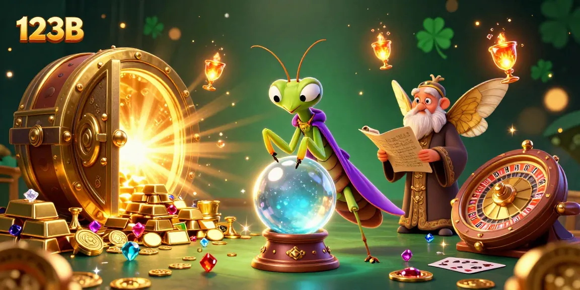 Engage with thrilling casino atmosphere at 123B, featuring unique characters and dynamic gaming elements.