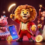 Engage with the thrilling f8bet online casino experience featuring vibrant characters and crypto elements.