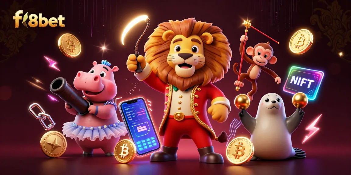 Engage with the thrilling f8bet online casino experience featuring vibrant characters and crypto elements.
